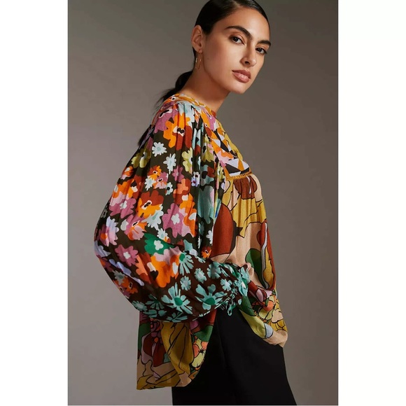 Anthropologie Blank London Miranda Peasant Blouse - Picture 3 of 10